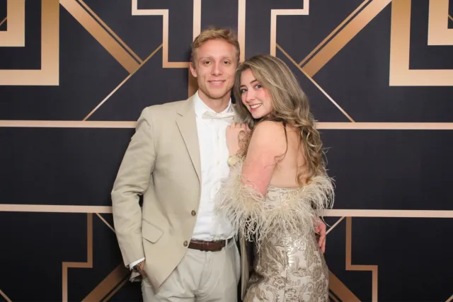 Art Deco photo booth backdrop