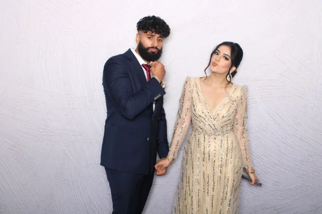 Brush Strokes photo booth backdrop