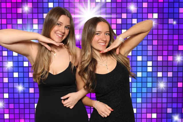 Disco photo booth backdrop