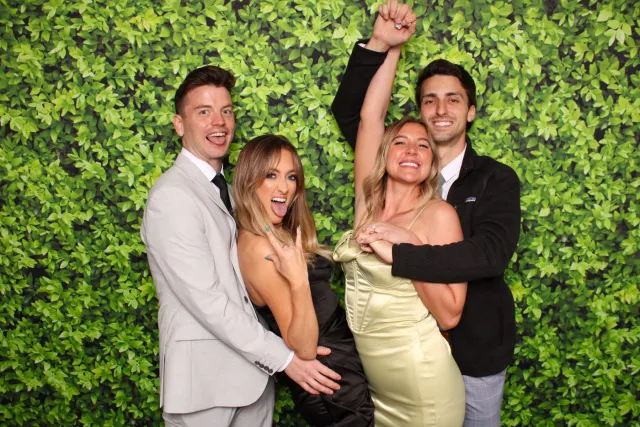 Leaf Wall photo booth backdrop