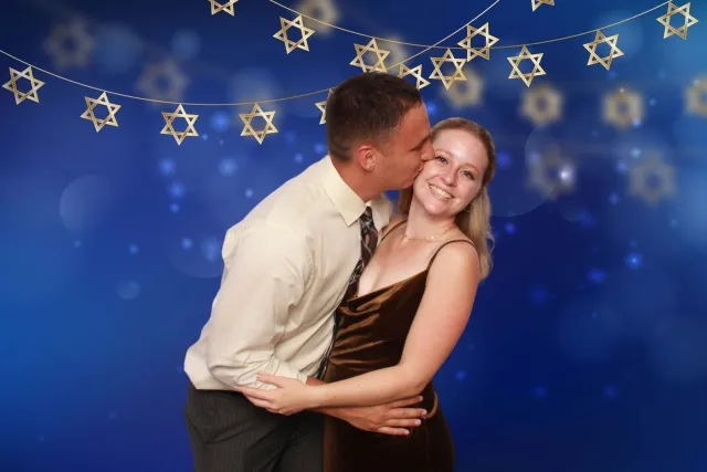 Mazel Tov photo booth backdrop