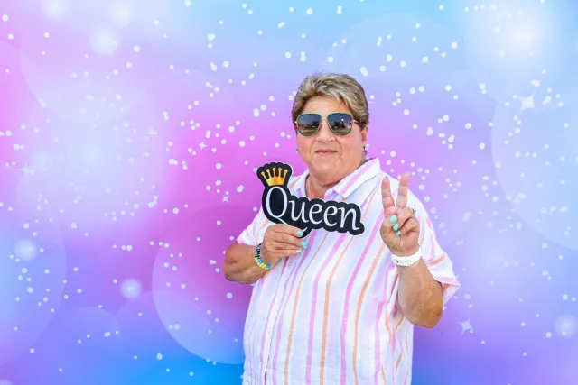 Pastel Sparkle photo booth backdrop