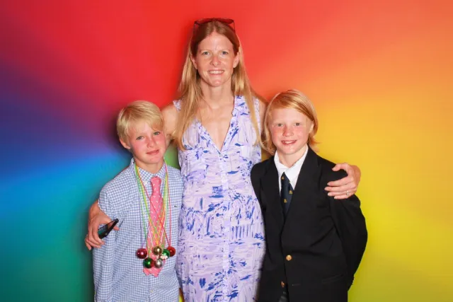 Rainbow Spectrum photo booth backdrop