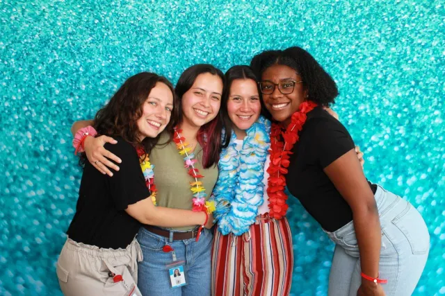 Teal Sparkle photo booth backdrop