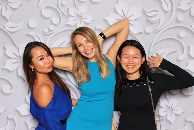 White Flower photo booth backdrop