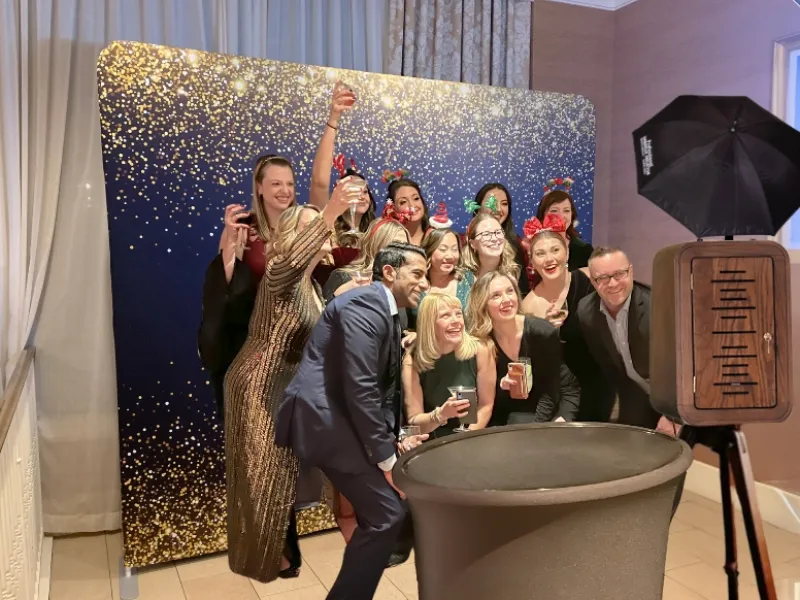 Flashback photo booth at a private party